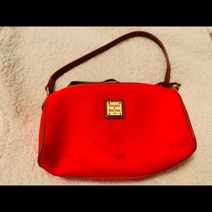 Dooney & Bourke shoulder barrel bag- red/orange